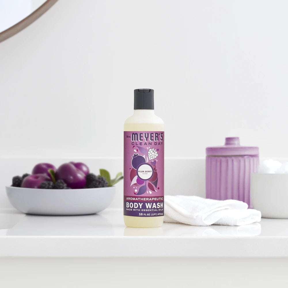 Mrs. Meyers Plum Berry Body Wash - for Convenient Body Care