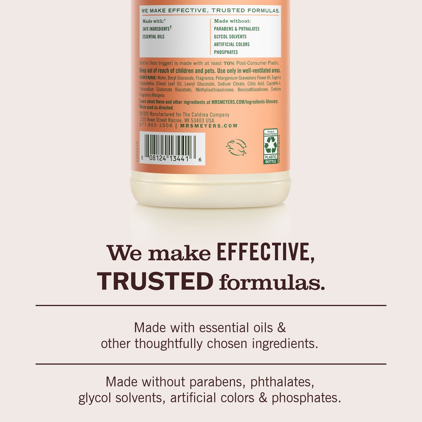 Mrs. Meyers Geranium Multi - Surface Everyday Cleaner - for Convenient Home Cleaning