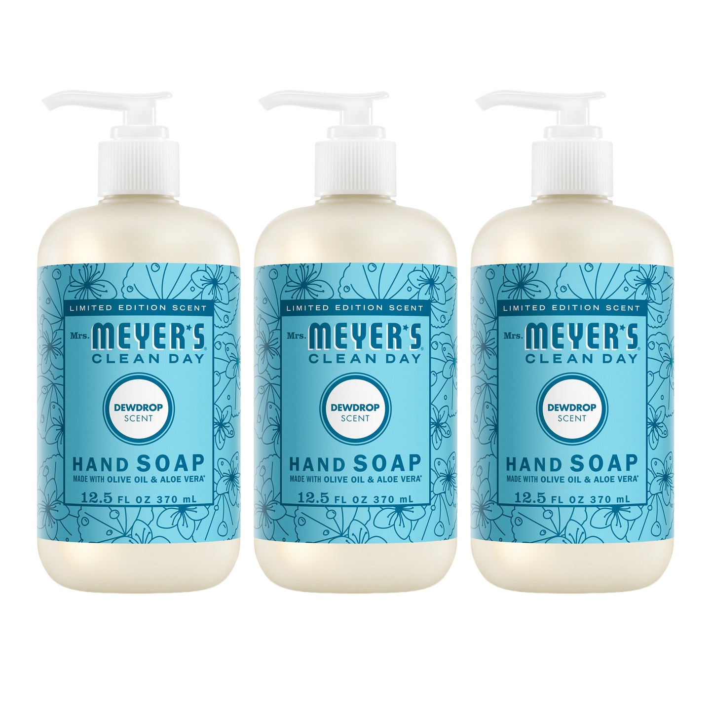 Dewdrop Liquid Hand Soap 3 - count Bundle - for Convenient Hand Care