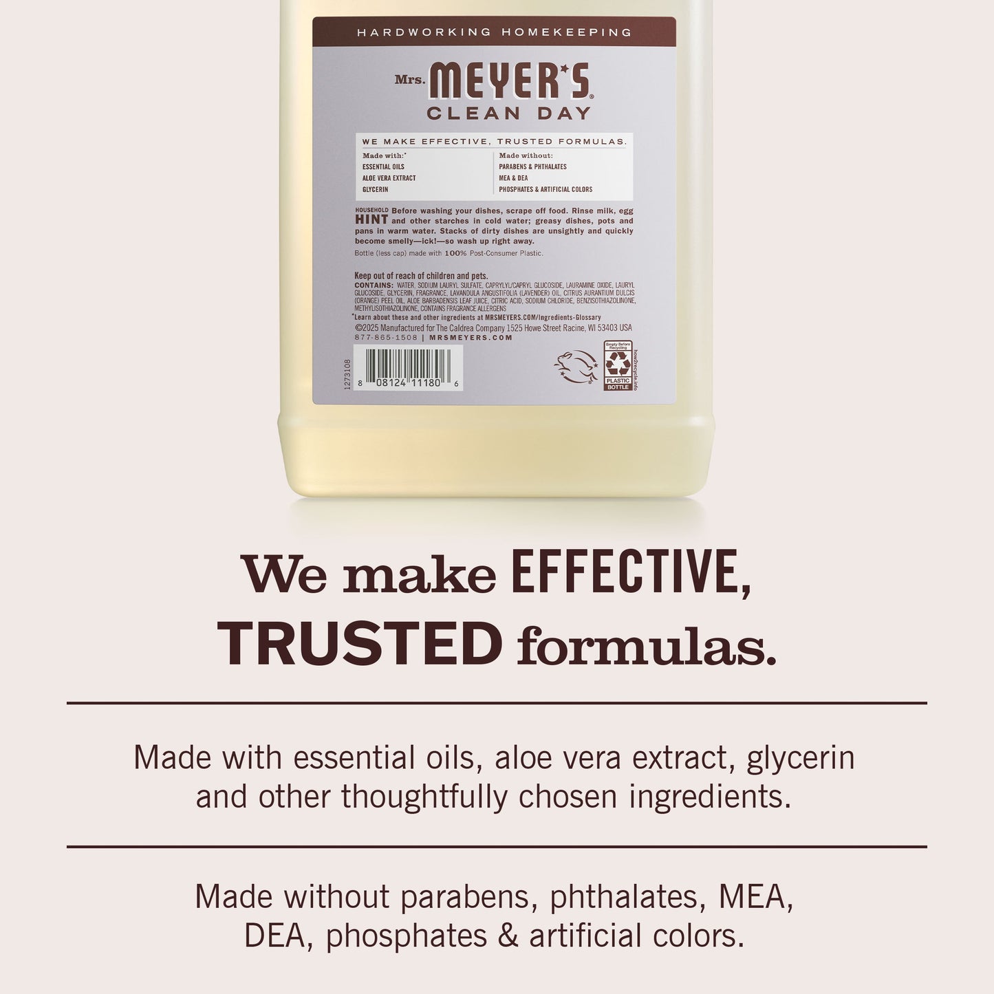 Mrs. Meyers Lavender Dish Soap Refill - for Convenient Dishwashing