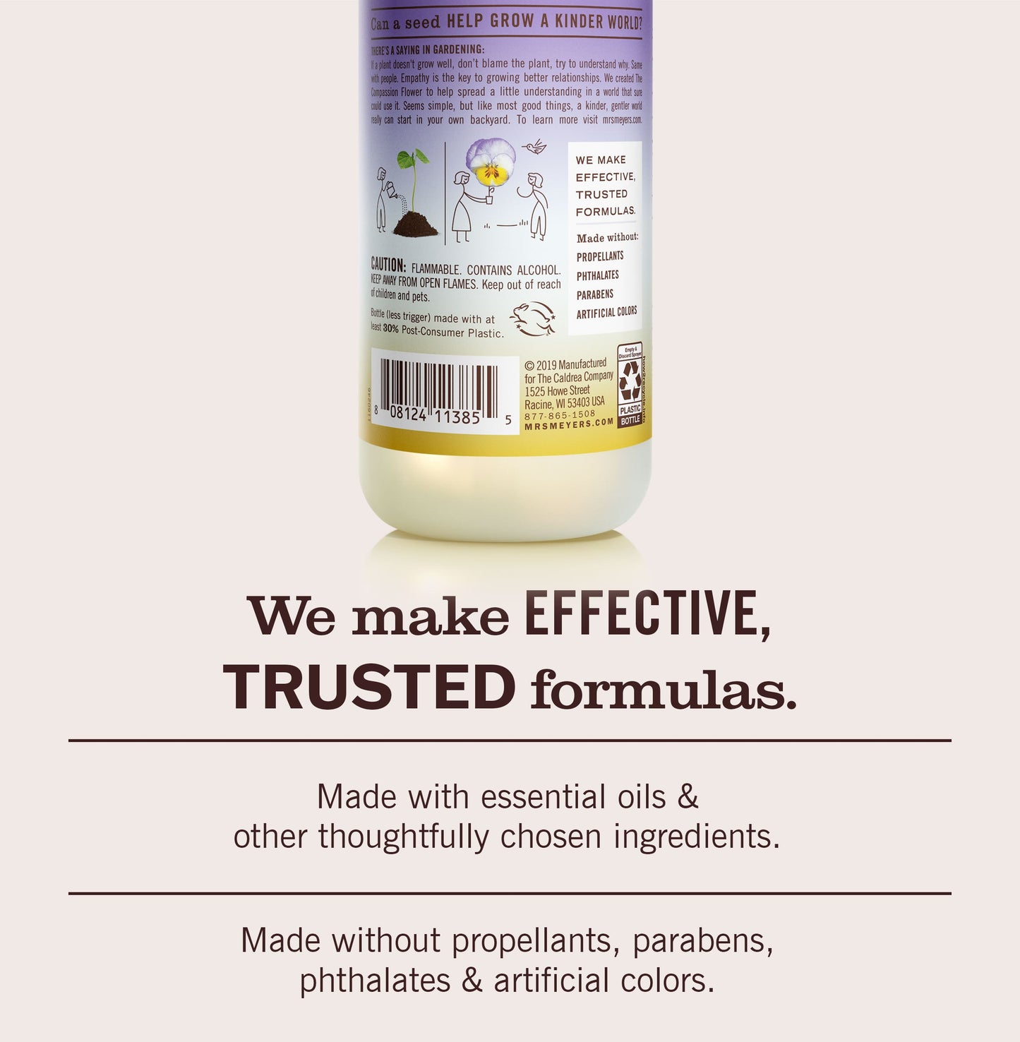 Compassion Flower Room Freshener Mrs. Meyers - for Convenient Home Fragrance