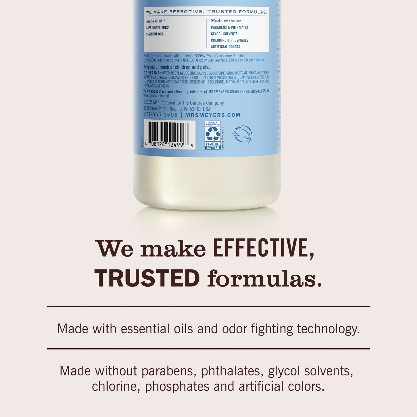 Rain Water Multi - Surface Concentrate - for Convenient Easy Refilling