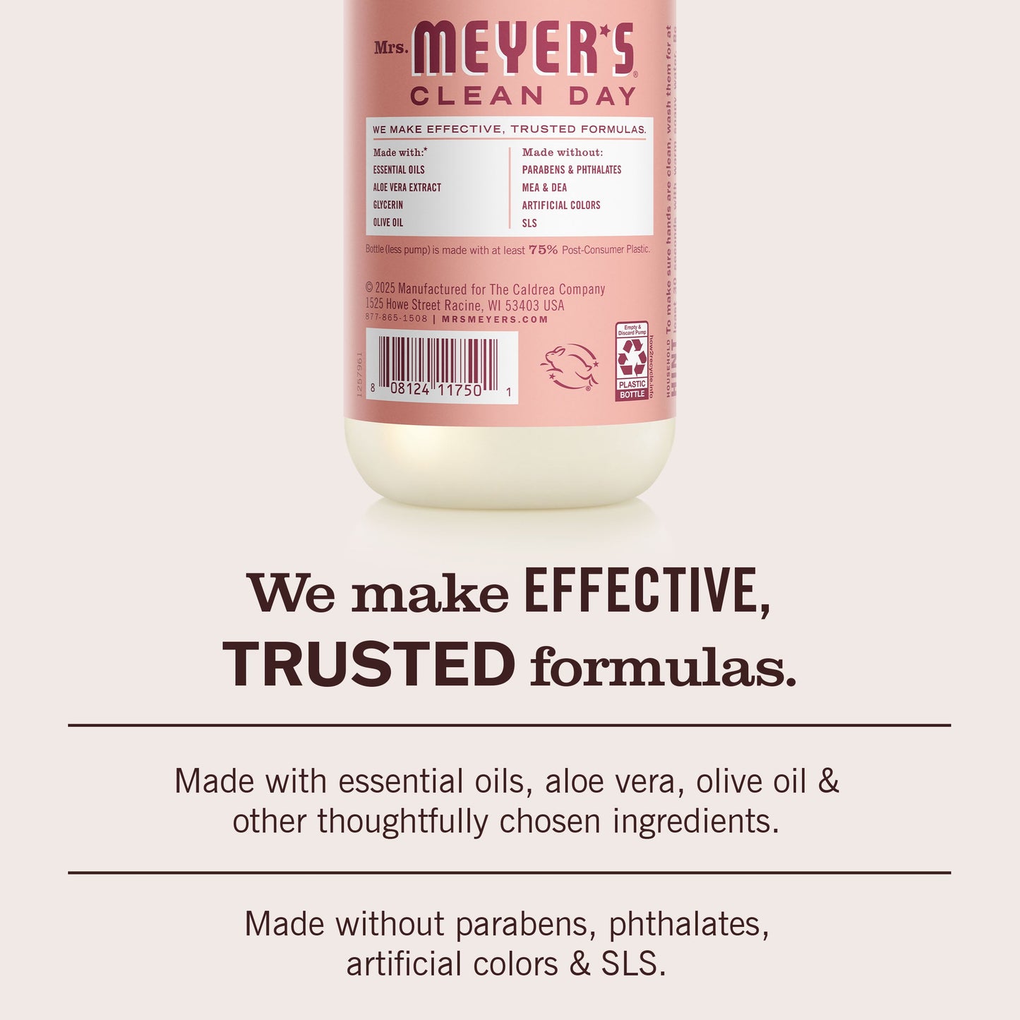 Mrs. Meyers Rose Liquid Hand Soap - for Convenient Hand Care