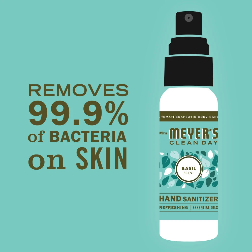 Mrs. Meyers Basil Hand Sanitizer - for Convenient Hand Care