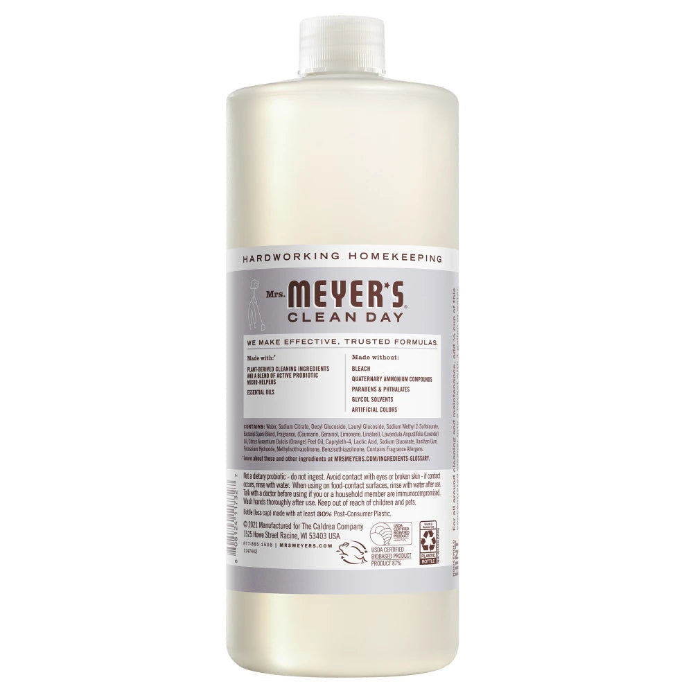 Mrs. Meyers Lavender Probiotic Multi - Surface Concentrate - for Convenient Easy Refilling