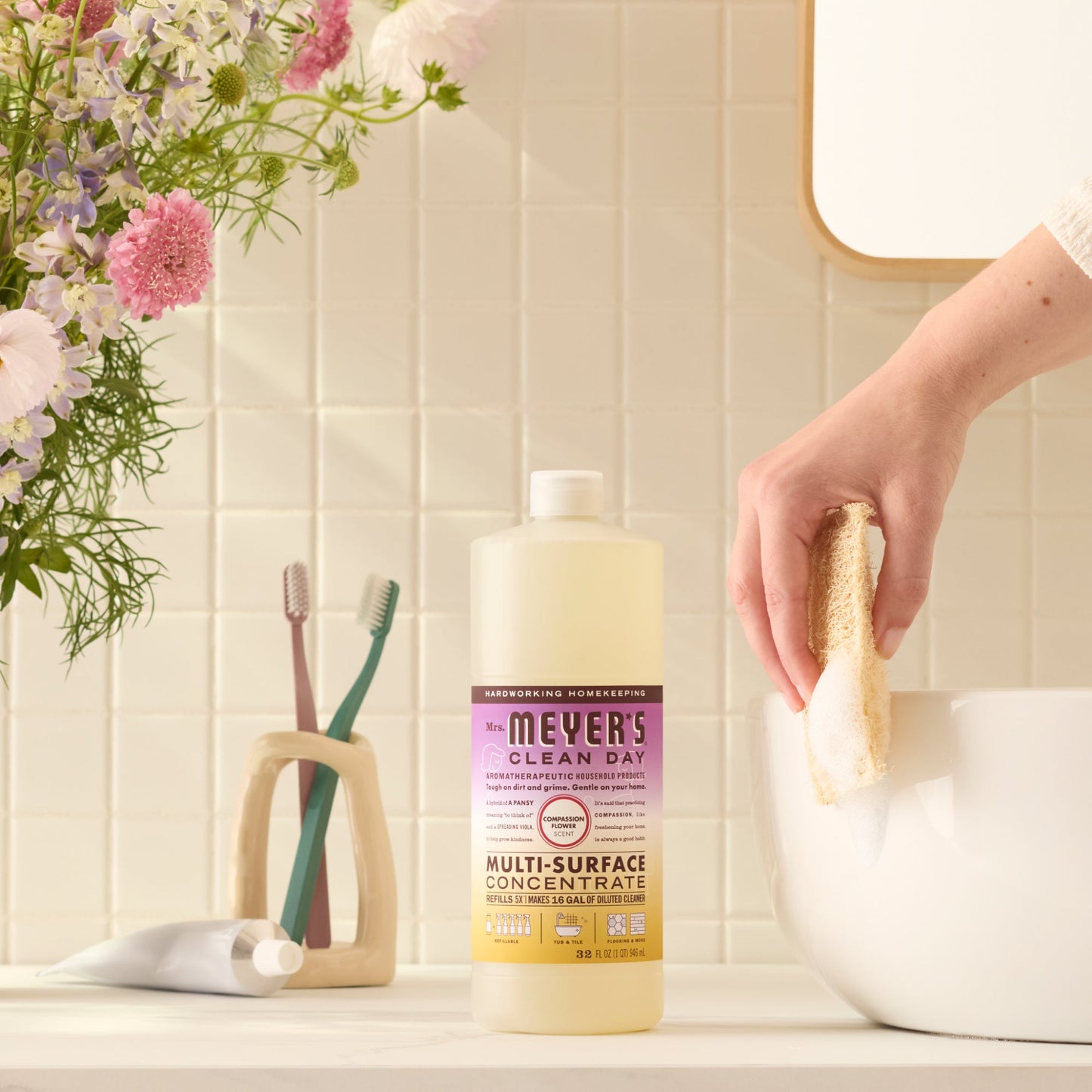 Compassion Flower Multi - Surface Concentrate - for Convenient Easy Refilling