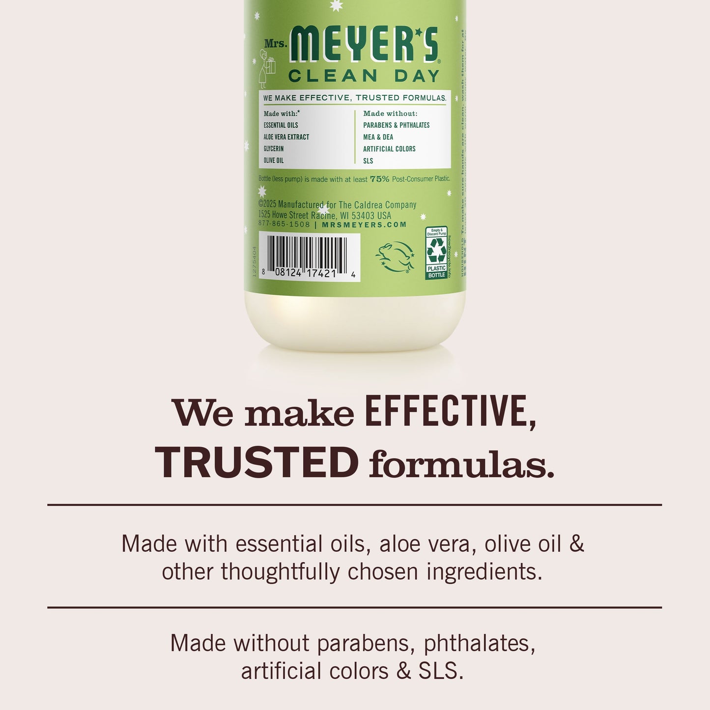 Mrs. Meyers Iowa Pine Liquid Hand Soap 3 - count Bundle - for Convenient Hand Care