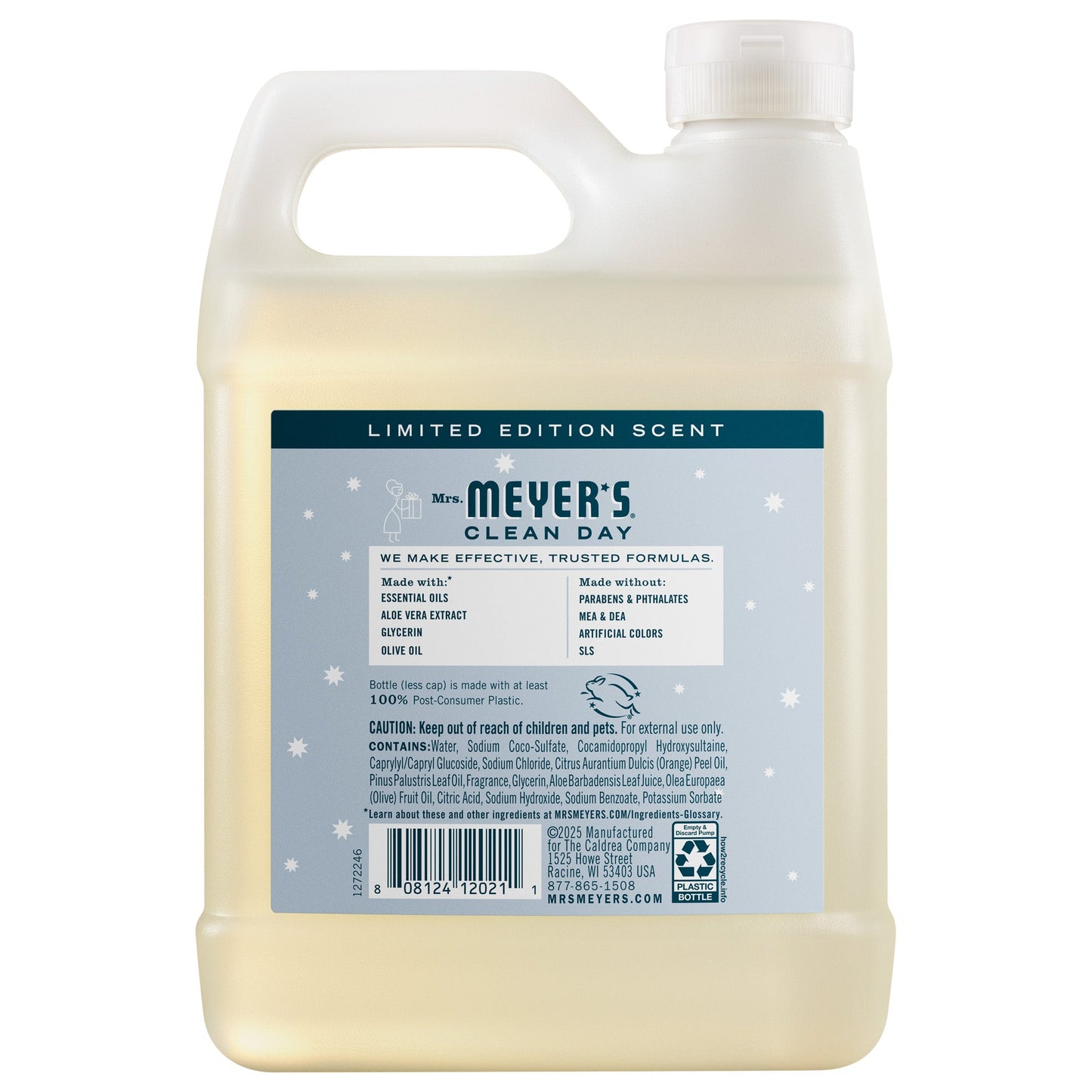 Mrs. Meyers Snowdrop Liquid Hand Soap Refill - for Convenient Hand Care