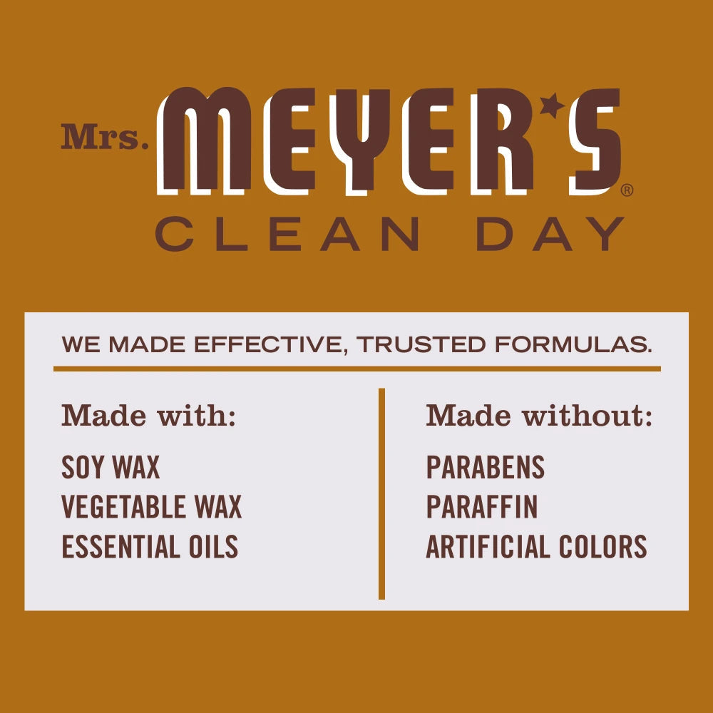 Mrs. Meyers Acorn Spice Soy Candle Large - for Convenient Home Fragrance