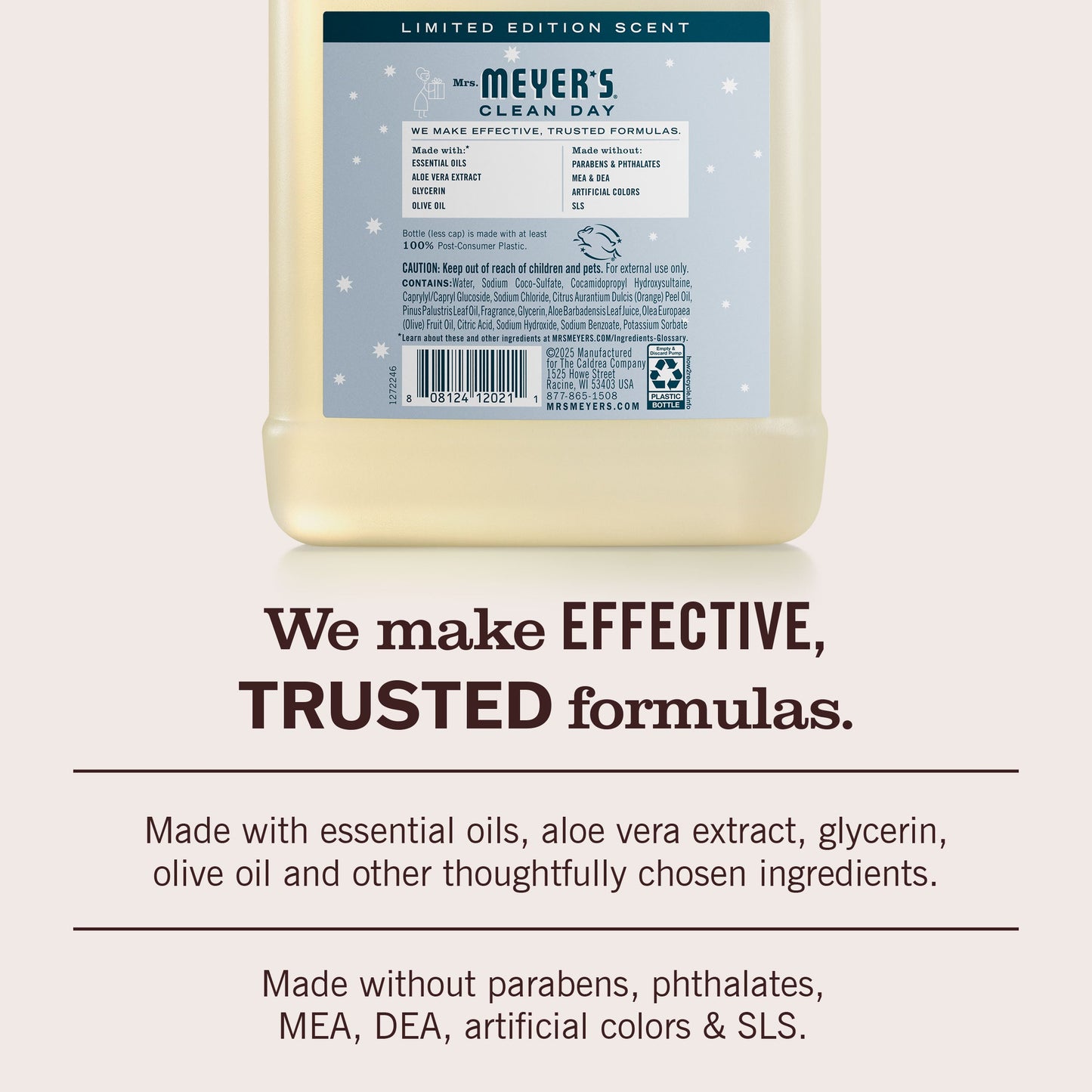 Mrs. Meyers Snowdrop Liquid Hand Soap Refill - for Convenient Hand Care
