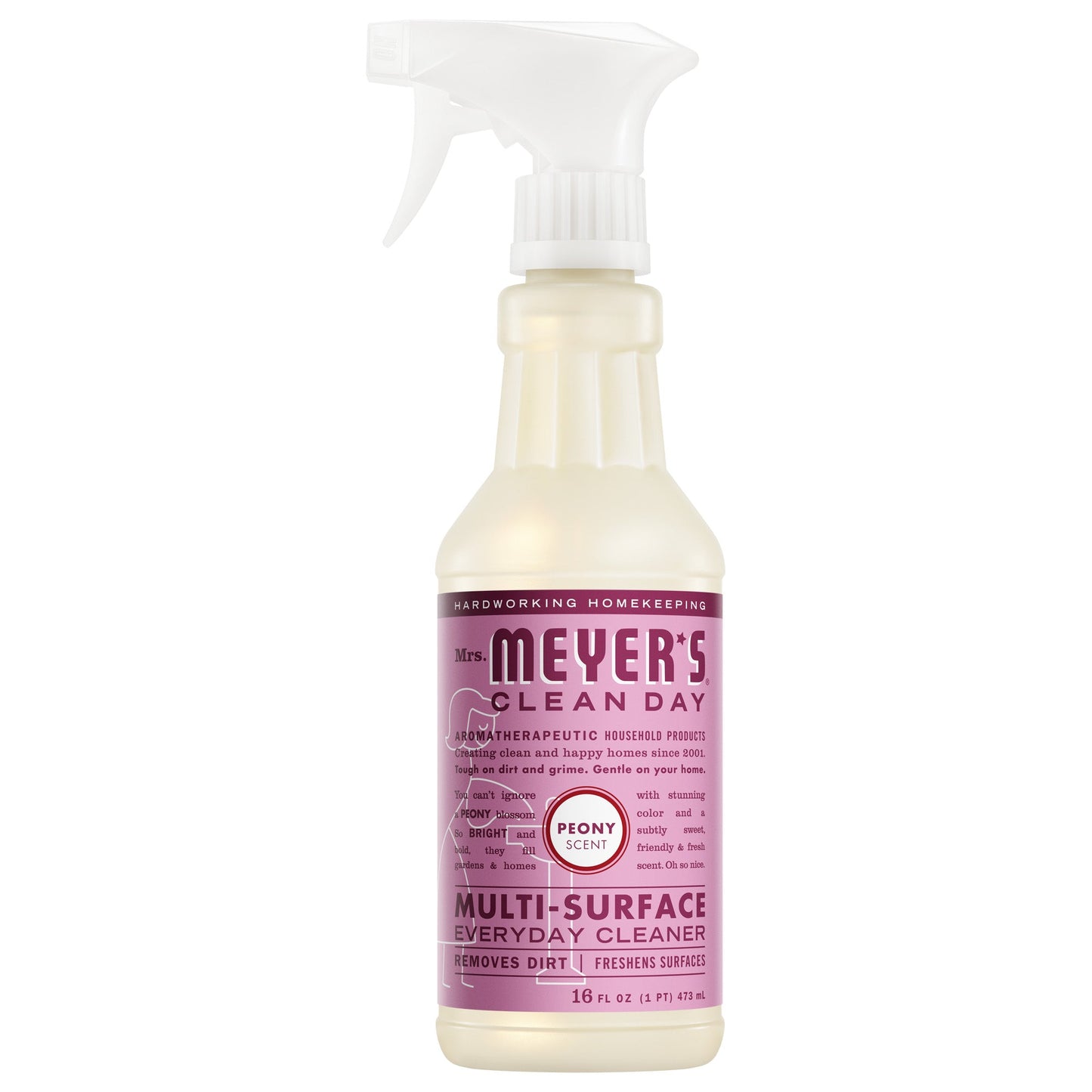 Mrs. Meyers Peony Multi - Surface Everyday Cleaner - for Convenient Home Cleaning
