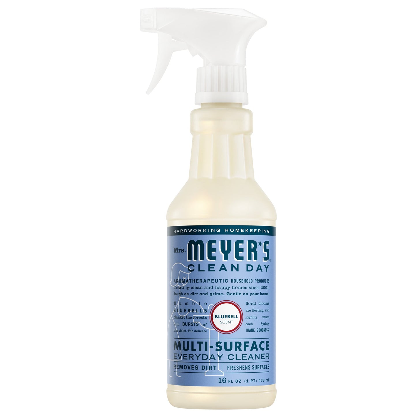 Mrs. Meyers Bluebell Multi - Surface Everyday Cleaner - for Convenient Home Cleaning
