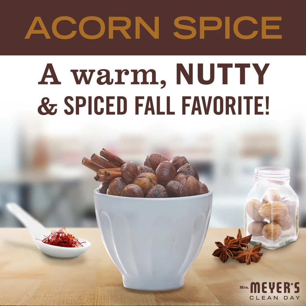 Mrs. Meyers Acorn Spice Soy Candle Large - for Convenient Home Fragrance